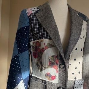 Patchwork customized Ralph Lauren chevron blazer